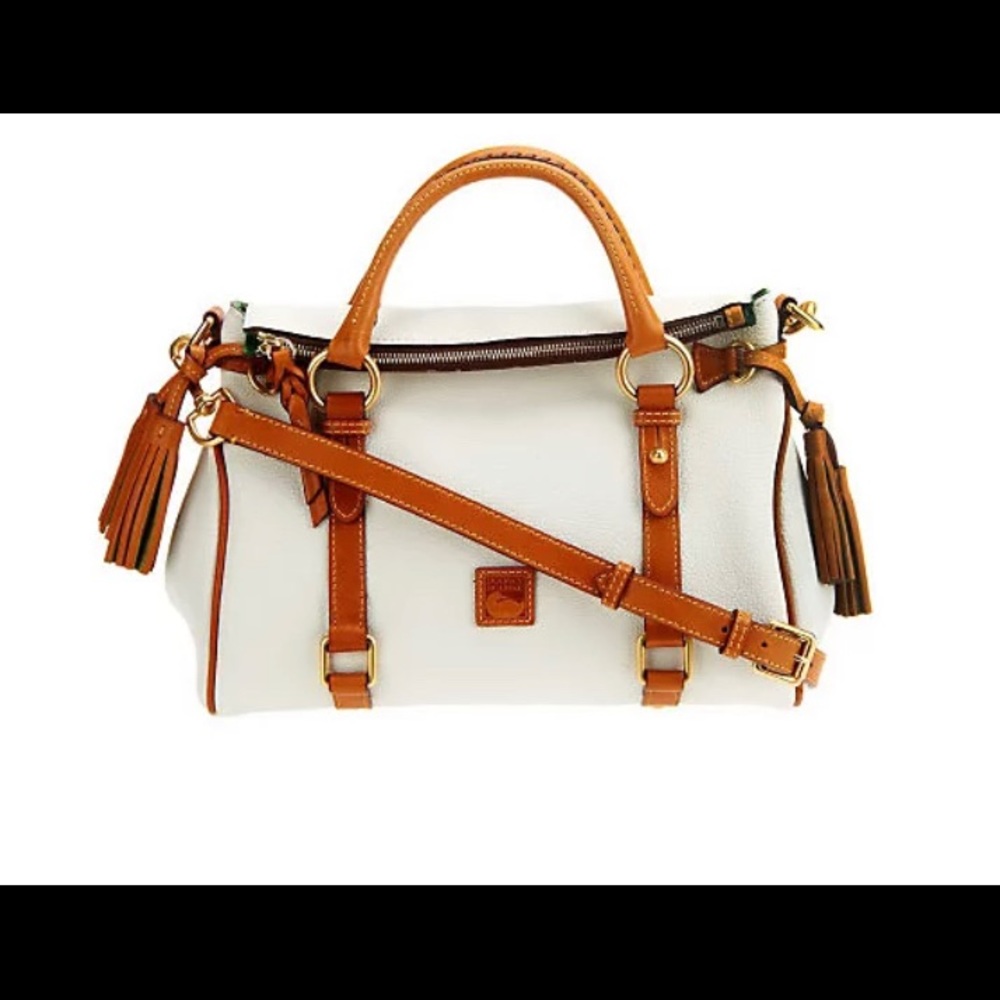 Large Dooney & Bourke Florentine Vachetta Leather Satchel - Picture 3 of 14